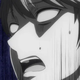 😲 d071f8bc 애니메이션, 충격, 공포, 무서운, 감정적인, 표정, 남자, 호러 whatsapp sticker