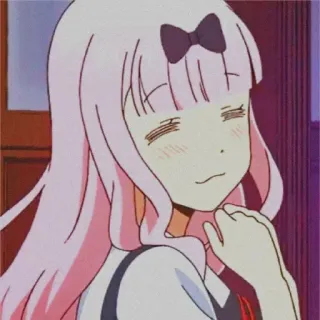 ☺ 4eface61 Chika Fujiwara Kaguya-sama: Love Is War Anime, Mangá, Kawaii, Garota, Fofo telegram sticker