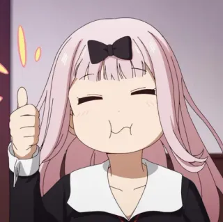 💈 ace98885 Chika Fujiwara Kaguya-sama: Love Is War Anime, Chika, Kaguya-sama: Love is War, Joinha, Fofo, Kawaii telegram sticker