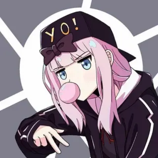 😎 bc1db553 YO! Anime, Mangá, Garota, Chiclete, Personagem, Yo telegram sticker