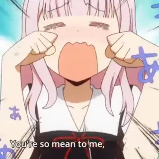 😭 f74665f8 Chika Fujiwara Kaguya-sama: Love Is War You're so mean to me, Anime, Chika, Kaguya-sama, Love is War, Maldoso, Chorar, Triste telegram sticker