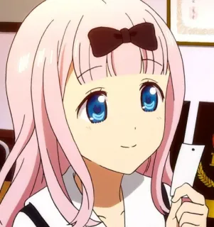 💈 fc37bdaf Chika Fujiwara Kaguya-sama: Love Is War Anime, Chika Fujiwara, Kaguya-sama, Love is War, Fofo, Garota telegram sticker