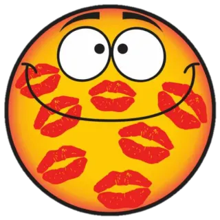 ☺️ 0348f6e9 Biểu tượng cảm xúc, Mặt cười, Hôn, Môi, Yêu, Tình cảm telegram sticker