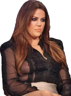 🐷 3959971c Khloe Kardashian célébrité, femme, mode whatsapp sticker