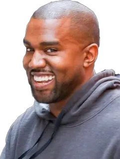 😏 ec60ef33 Kanye West Kanye West, Rappeur, Musicien, Célébrité, Portrait, Sourire whatsapp sticker