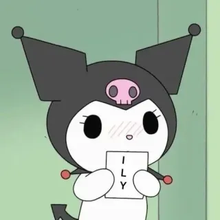 💕 a9e92cc4 Kuromi ILY kuromi, sanrio, anime, kawaii, personagem, fofo, caveira, ily telegram sticker