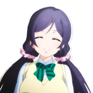 😌 0165688a Umi Sonoda Love Live! Аниме, Мультфильм, Милый, Персонаж telegram sticker
