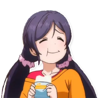 🌲 6f5b1861 Аниме, Девушка, Милая, Еда telegram sticker