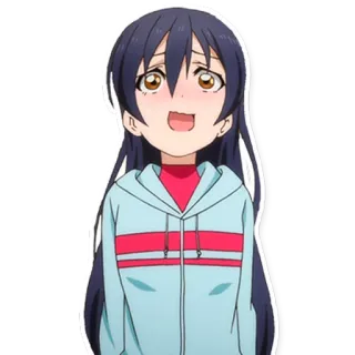 😟 7081f1d1 Umi Sonoda Love Live! Аниме, Девушка, Уми Сонода, Love Live, School Idol Project telegram sticker