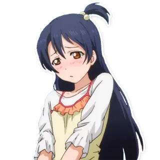 🌲 bbc0a21f Umi Sonoda Love Live! Аниме, Персонаж, Уми Сонода, Love Live!, Стикер telegram sticker