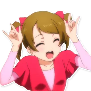 🌲 df015442 аниме, девушка, мультфильм, персонаж, счастливый, улыбка telegram sticker