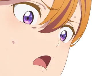 😧 3f5324cf anime, reazione, scioccato, spaventato, sorpreso, ragazza anime, preoccupato telegram sticker