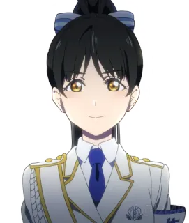 👮‍♀ a33a34e3 Anime, Personaggio, Femmina, Uniforme scolastica, Cartone animato telegram sticker