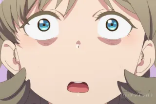 😨 b47b15fa anime, scioccata, ragazza, cartoni animati, carina telegram sticker