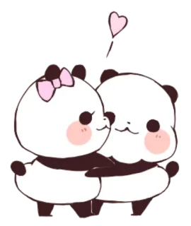 😘 02141216 Panda, Liebe, Kawaii, Tiere, Süß whatsapp sticker