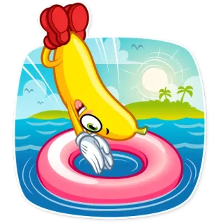 Lovely Banana whatsapp stickers