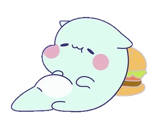 🍔 aab4b80a kawaii, cute, adorable, mochi, dessert, sweet telegram sticker