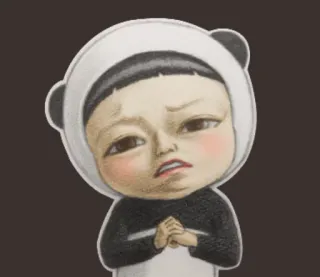 👻 945730a5 熊猫, 卡通, 可爱, 贴纸, 插画, 情感 telegram sticker