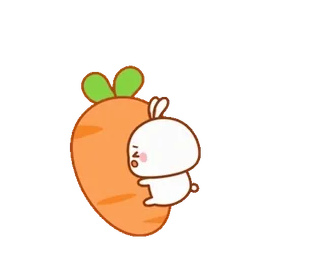 😖 2535024d うさぎ, バニー, にんじん, 可愛い, アニメ, 動物 telegram sticker