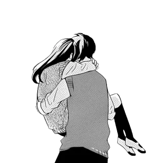 ❤ 549c1e4b Anime, Manga, Peluk, Pasangan, Menggendong whatsapp sticker