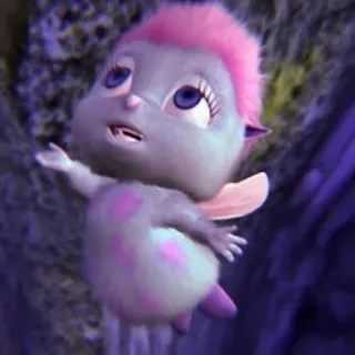 🧚‍♀️ 597eaf5f Bibble Barbie: Fairytopia фея, биббл, барби, фэйритопия, мультфильм, милый, фиолетовый whatsapp sticker