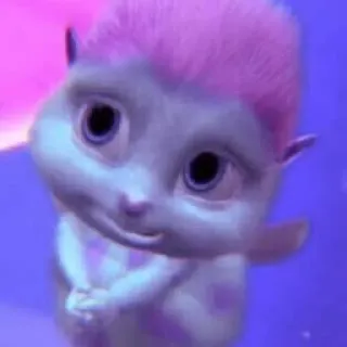 🧚‍♀️ 9e3bba5a Bibble Barbie Fairytopia Биббл, Barbie Fairytopia, милый, мультфильм, фея, фиолетовый, анимированный whatsapp sticker