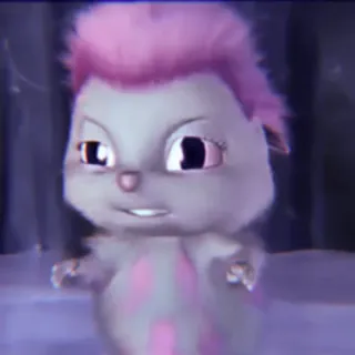 🧚‍♀️ ba274b59 Bibble Биббл, фея, Барби, милый, животное, мультфильм whatsapp sticker