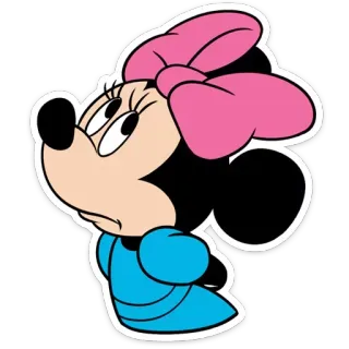 😒 db174c63 Minnie Mouse dessin animé, souris, Disney, Minnie, personnage, animé telegram sticker