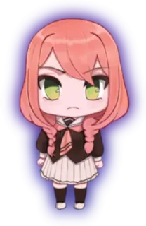 😡 b5da8921 อนิเมะ, ผู้หญิง, จิบิ, ชุดนักเรียน, การ์ตูน, ตัวละคร, น่ารัก telegram sticker