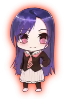 😀 da345c14 จิบิ, อนิเมะ, ชุดนักเรียน, มังงะ, ผู้หญิง, น่ารัก, ตัวละคร telegram sticker