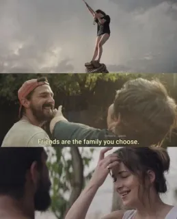🌟 86e57861 Friends are the family you choose. Freundschaft, Familie, Beziehungen, Liebe, Unterstützung telegram sticker