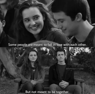 🌟 91b14a2b Some people are meant to fall in love with each other.
But not meant to be together. Liebe, Beziehung, traurig, Zitat telegram sticker