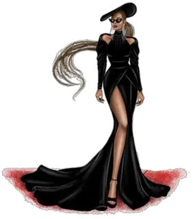 ❤️ 33aa9d43 mode, femme, style, robe, portrait whatsapp sticker