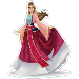 😁 96f0ae0c femme, robe, robe de soirée, personnage, mode, princesse, fantaisie whatsapp sticker