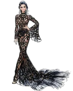 😊 c6dcd585 Mode, Robe, Robe de soirée, Style, Femme, Élégant, Couture whatsapp sticker