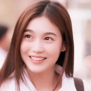 🦢 0f303721 persona, mujer, retrato, sonrisa, cara, joven whatsapp sticker