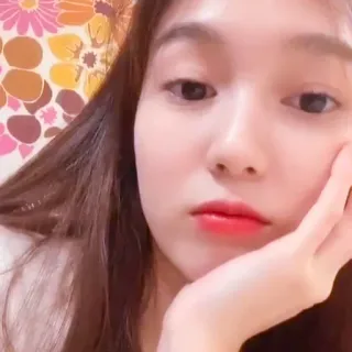 🦢 410bd981 mujer, retrato, selfie, cara, joven, guapa, chica, asiática whatsapp sticker