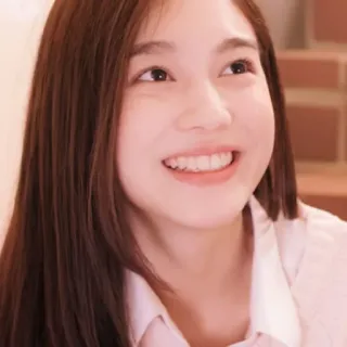 🦢 a135caa2 mujer, sonriendo, retrato, cara, alegre, feliz whatsapp sticker