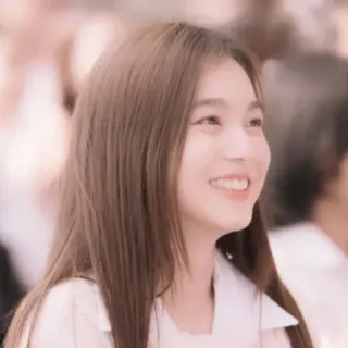 🦢 d3a1281d mujer, retrato, sonrisa, feliz, alegre, morena whatsapp sticker