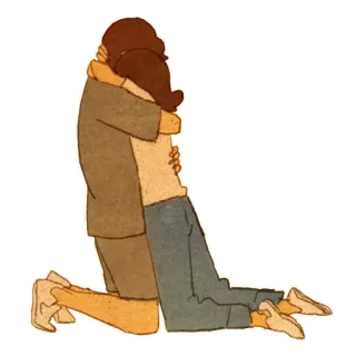 😞 931cfdfd câlin, amour, affection, couple, étreinte whatsapp sticker