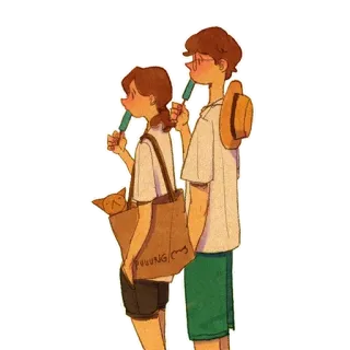 🍦 e1acd678 PUUUNG couple, glace, chat, Puuung whatsapp sticker