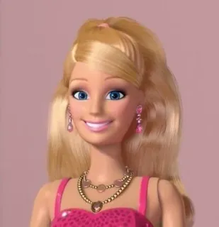 😆 8301715f Barbie Барби, Кукла, Розовый, Игрушка, Блондинка, Женщина telegram sticker