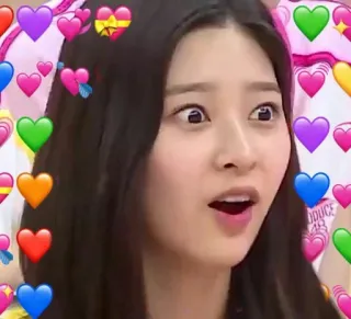 🍧 b8e40414 女人, 脸, 爱心, 可爱, 爱, 喜爱, 搞笑, 震惊 telegram sticker