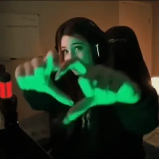 🌟 924a600a 女性, ジェスチャー, 不快, 手, 人 telegram sticker