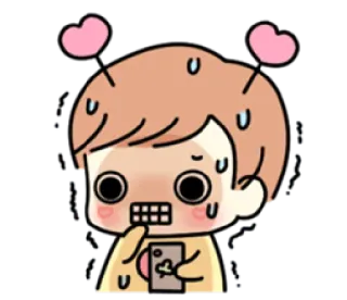 😰 6dcd68b9 表情符号, 可爱, 爱, 卡通, 角色 telegram sticker