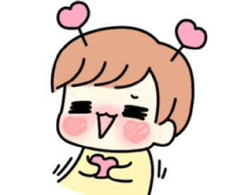 🤣 dee40c9b 卡通, 可爱, 卡哇伊, 爱心, 爱, 表情符号, 迷人 telegram sticker