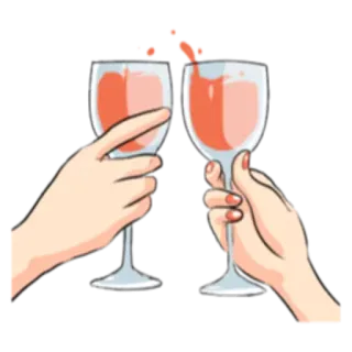 🤯 557517ae saúde, vinho, brinde, celebração, bebidas whatsapp sticker