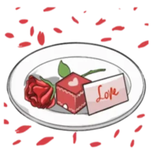 🤯 5cb1ef40 Love amor, rosa, presente, dia dos namorados, romântico, vermelho whatsapp sticker