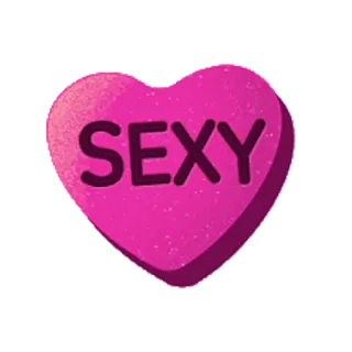 ❤ 6127c1e2 SEXY heart, candy, pink, Valentine's Day, love, message, sweet telegram sticker