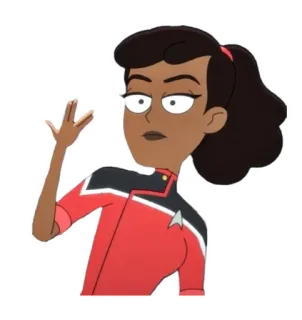 🖖 35bfae4b Beckett Mariner Star Trek: Lower Decks スタートレック, ローワーデッキ, ベケット・マリナー, アニメ, 宇宙, SF, llap telegram sticker
